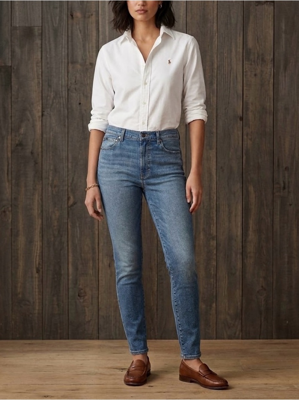 Polo Ralph Lauren NWT High Rise Skinny Jeans 34R Indigo